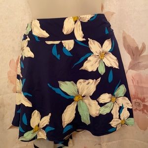 Lands end swim skirt size 14, floral pattern